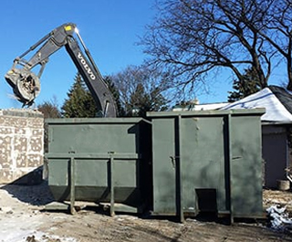 Roll of bins for Domestic and recycling